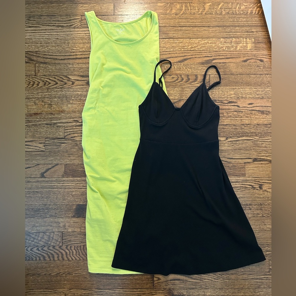 Target T-shirt Dresses (Green and Black) - Selling Together